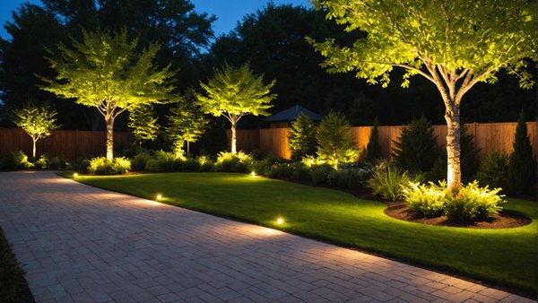 Comment concevoir un plan d'éclairage extérieur pour un jardin paysager ?