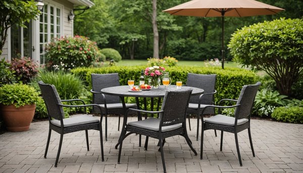 Créez un espace extérieur accueillant avec table et chaise de terrasse