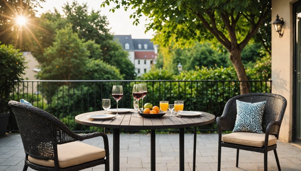 Optimisez votre terrasse avec une table et des chaises confortables